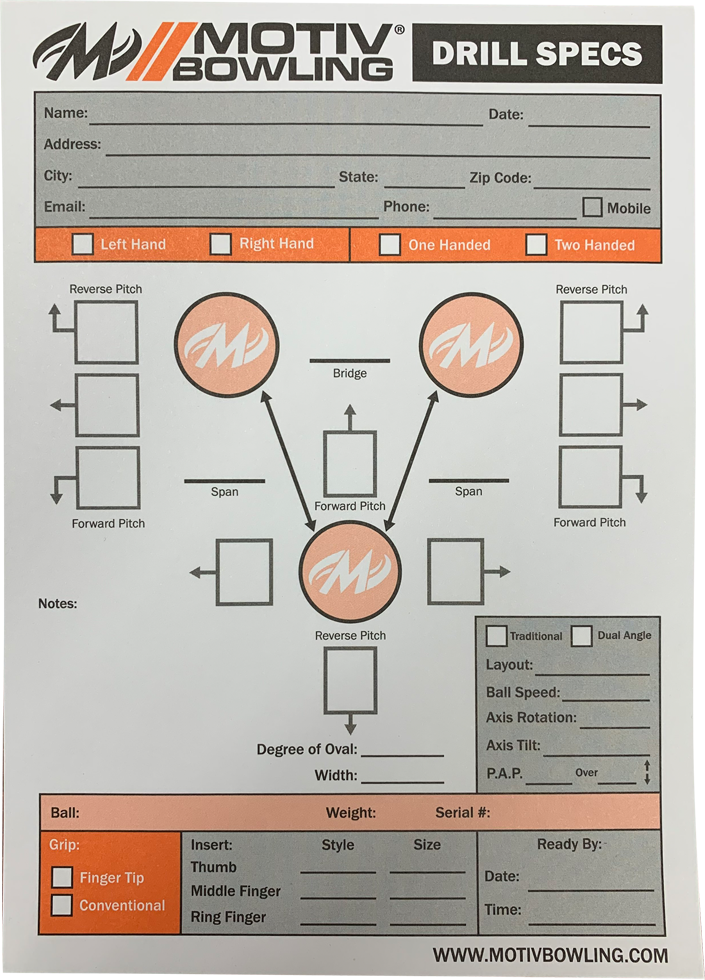 Drill Spec Pad 1 Drill Spec Pad